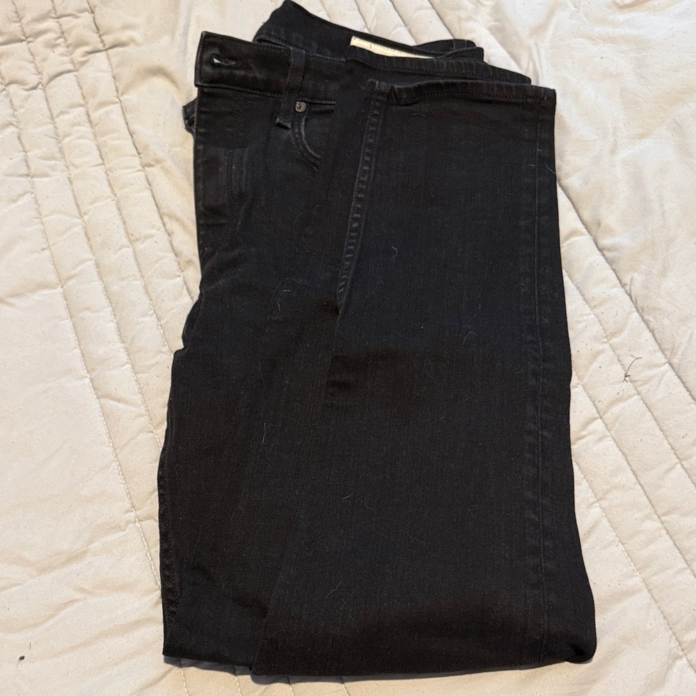 rag & bone Men's Dark Black Skinny Jeans 33/30